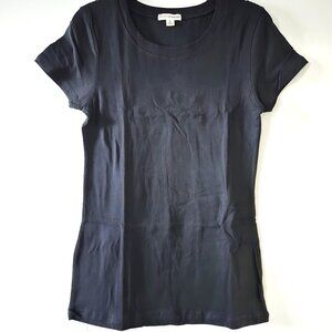 NWOT - Zenana Outfitters Large Black Scoop Neck Tee GT-3008